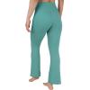 imageYogalicious Womens Crossover High Waisted Flare Legging Squat Proof Yoga Pant  29quot ampamp 315quot InseamNorth Sea 315