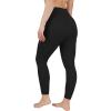 imageYogalicious Womens High Waisted Leggings Squat Proof Workout Running Yoga PantsBlack