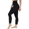 imageYogalicious Womens High Waisted Leggings Squat Proof Workout Running Yoga PantsClassic Black