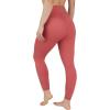 imageYogalicious Womens High Waisted Leggings Squat Proof Workout Running Yoga PantsMarsala