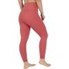 imageYogalicious Womens High Waisted Leggings Squat Proof Workout Running Yoga PantsMarsala