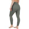 imageYogalicious Womens High Waisted Leggings Squat Proof Workout Running Yoga PantsMulled Basil