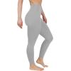 imageYogalicious Womens High Waisted Leggings Squat Proof Workout Running Yoga PantsSleet