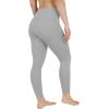 imageYogalicious Womens High Waisted Leggings Squat Proof Workout Running Yoga PantsSleet