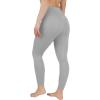 imageYogalicious Womens High Waisted Leggings Squat Proof Workout Running Yoga PantsSleet