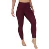 imageYogalicious Womens High Waisted Leggings Squat Proof Workout Running Yoga PantsWindsor Wine