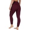imageYogalicious Womens High Waisted Leggings Squat Proof Workout Running Yoga PantsWindsor Wine