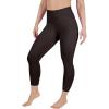 image90 Degree By Reflex Womens High Waisted Capri Legging Side Pocket Squat Proof Gym Workout Yoga PantChocolate Torte