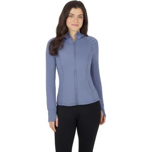 imageYogalicious FullZip Lightweight Hooded Running Workout Yoga Lux Jacket with PocketsWild Wind