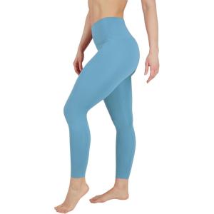imageYogalicious Womens High Waisted Leggings Squat Proof Workout Running Yoga PantsAdriatic Blue