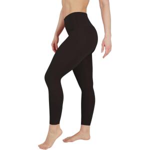 imageYogalicious Womens High Waisted Leggings Squat Proof Workout Running Yoga PantsChocolate Torte