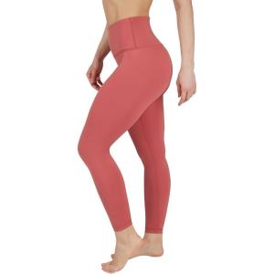 imageYogalicious Womens High Waisted Leggings Squat Proof Workout Running Yoga PantsMarsala