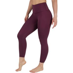imageYogalicious Womens High Waisted Leggings Squat Proof Workout Running Yoga PantsMauve Wine