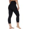imageYogalicious High Waist Buttery Soft Lightweight Capri Leggings High Rise Workout Yoga Pants for WomenBlack Lux 2 Pack