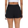 imageYogalicious Relaxed Fit Running Short 3quot Athletic 2in1 Inner Lining Lightweight Short with Drawstring and Pockets for WomenBlack