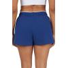 imageYogalicious Relaxed Fit Running Short 3quot Athletic 2in1 Inner Lining Lightweight Short with Drawstring and Pockets for WomenBlueprint