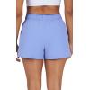 imageYogalicious Relaxed Fit Running Short 3quot Athletic 2in1 Inner Lining Lightweight Short with Drawstring and Pockets for WomenDeep Periwinkle