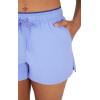 imageYogalicious Relaxed Fit Running Short 3quot Athletic 2in1 Inner Lining Lightweight Short with Drawstring and Pockets for WomenDeep Periwinkle