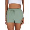 imageYogalicious Relaxed Fit Running Short 3quot Athletic 2in1 Inner Lining Lightweight Short with Drawstring and Pockets for WomenLily Pad