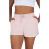 imageYogalicious Relaxed Fit Running Short 3quot Athletic 2in1 Inner Lining Lightweight Short with Drawstring and Pockets for WomenLotus