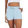 imageYogalicious Relaxed Fit Running Short 3quot Athletic 2in1 Inner Lining Lightweight Short with Drawstring and Pockets for WomenNantucket Breeze