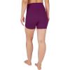 imageYogalicious Womens 5 7 High Waisted Biker Shorts Squat Proof Workout Yoga Short 2 PackPlum CaspiaBlack 5 Elastic Free