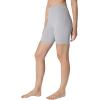 imageYogalicious Womens 5 7 High Waisted Biker Shorts Squat Proof Workout Yoga Short 2 PackSkipper Blue W Pocket  Htrgrey No Pocket 7