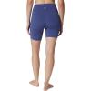 imageYogalicious Womens 5 7 High Waisted Biker Shorts Squat Proof Workout Yoga Short 2 PackSkipper Blue W Pocket  Htrgrey No Pocket 7