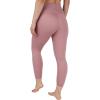 imageYogalicious Womens High Waisted Yoga Legging Elastic Free Squat Proof Ankle Length Lux Workout PantNostalgia Rose