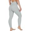 imageYogalicious Womens High Waisted Yoga Legging Elastic Free Squat Proof Ankle Length Lux Workout PantPuritan Grey