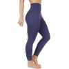 imageYogalicious Womens High Waisted Yoga Legging Elastic Free Squat Proof Ankle Length Lux Workout PantSkipper Blue WPocket