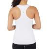 imageYogalicious Womens Lightweight Tank Top Soft Racerback Workout Yoga Sleeveless Quick Dry TopBonbonWhite