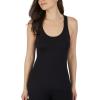 imageYogalicious Womens Lightweight Tank Top Soft Racerback Workout Yoga Sleeveless Quick Dry TopBurnt AmberBlack