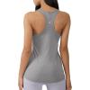 imageYogalicious Womens Lightweight Tank Top Soft Racerback Workout Yoga Sleeveless Quick Dry TopDark NavyHeather Grey