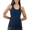 imageYogalicious Womens Lightweight Tank Top Soft Racerback Workout Yoga Sleeveless Quick Dry TopDark NavyHeather Grey