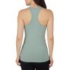 imageYogalicious Womens Lightweight Tank Top Soft Racerback Workout Yoga Sleeveless Quick Dry TopGreen MilieuWhite