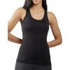 imageYogalicious Womens Lightweight Tank Top Soft Racerback Workout Yoga Sleeveless Quick Dry TopHtr GreyBlack