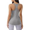 imageYogalicious Womens Lightweight Tank Top Soft Racerback Workout Yoga Sleeveless Quick Dry TopHtr GreyHtr Charcoal