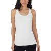 imageYogalicious Womens Lightweight Tank Top Soft Racerback Workout Yoga Sleeveless Quick Dry TopNacreous CloudGardenia