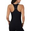 imageYogalicious Womens Lightweight Tank Top Soft Racerback Workout Yoga Sleeveless Quick Dry TopWhiteBlack