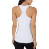 imageYogalicious Womens Lightweight Tank Top Soft Racerback Workout Yoga Sleeveless Quick Dry TopWhiteBlack