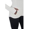 imageYogalicious Womens Ultra Soft Lightweight Full Zip Yoga Jacket with PocketsGardenia