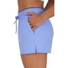 imageYogalicious Relaxed Fit Running Short 3quot Athletic 2in1 Inner Lining Lightweight Short with Drawstring and Pockets for WomenDeep Periwinkle