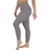 imageYogalicious Womens High Waisted Yoga Legging Elastic Free Squat Proof Ankle Length Lux Workout PantNight Owl