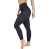 imageYogalicious Womens High Waisted Yoga Legging Elastic Free Squat Proof Ankle Length Lux Workout PantSexy Leopard Black