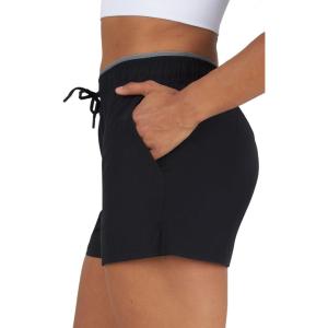 imageYogalicious Relaxed Fit Running Short 3quot Athletic 2in1 Inner Lining Lightweight Short with Drawstring and Pockets for WomenBlack
