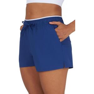 imageYogalicious Relaxed Fit Running Short 3quot Athletic 2in1 Inner Lining Lightweight Short with Drawstring and Pockets for WomenBlueprint