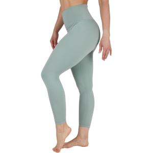 imageYogalicious Womens High Waisted Yoga Legging Elastic Free Squat Proof Ankle Length Lux Workout PantGreen Milieu