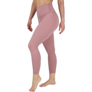 imageYogalicious Womens High Waisted Yoga Legging Elastic Free Squat Proof Ankle Length Lux Workout PantNostalgia Rose