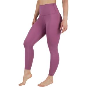 imageYogalicious Womens High Waisted Yoga Legging Elastic Free Squat Proof Ankle Length Lux Workout PantTulip Wood